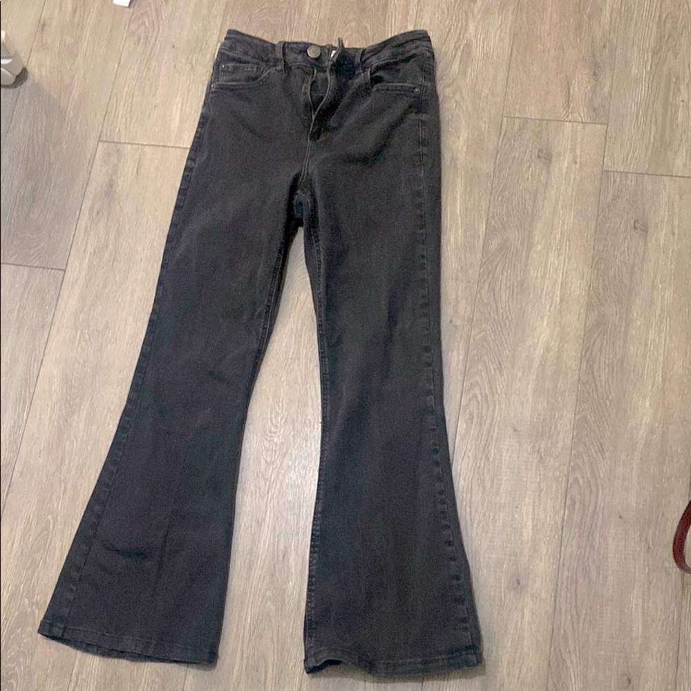 Women's Black Flare Jeans
